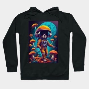 Techno Astronaut T-Shirt - Techno Organism - Catsondrugs.com - Techno, rave, edm, festival, techno, trippy, music, 90s rave, psychedelic, party, trance, rave music, rave krispies, rave flyer Hoodie